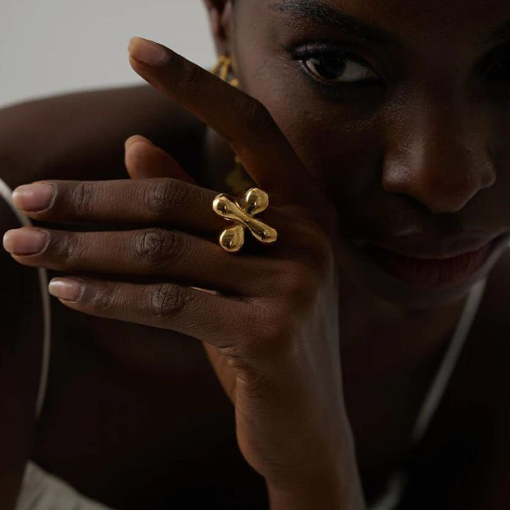 Golden Flower Ring