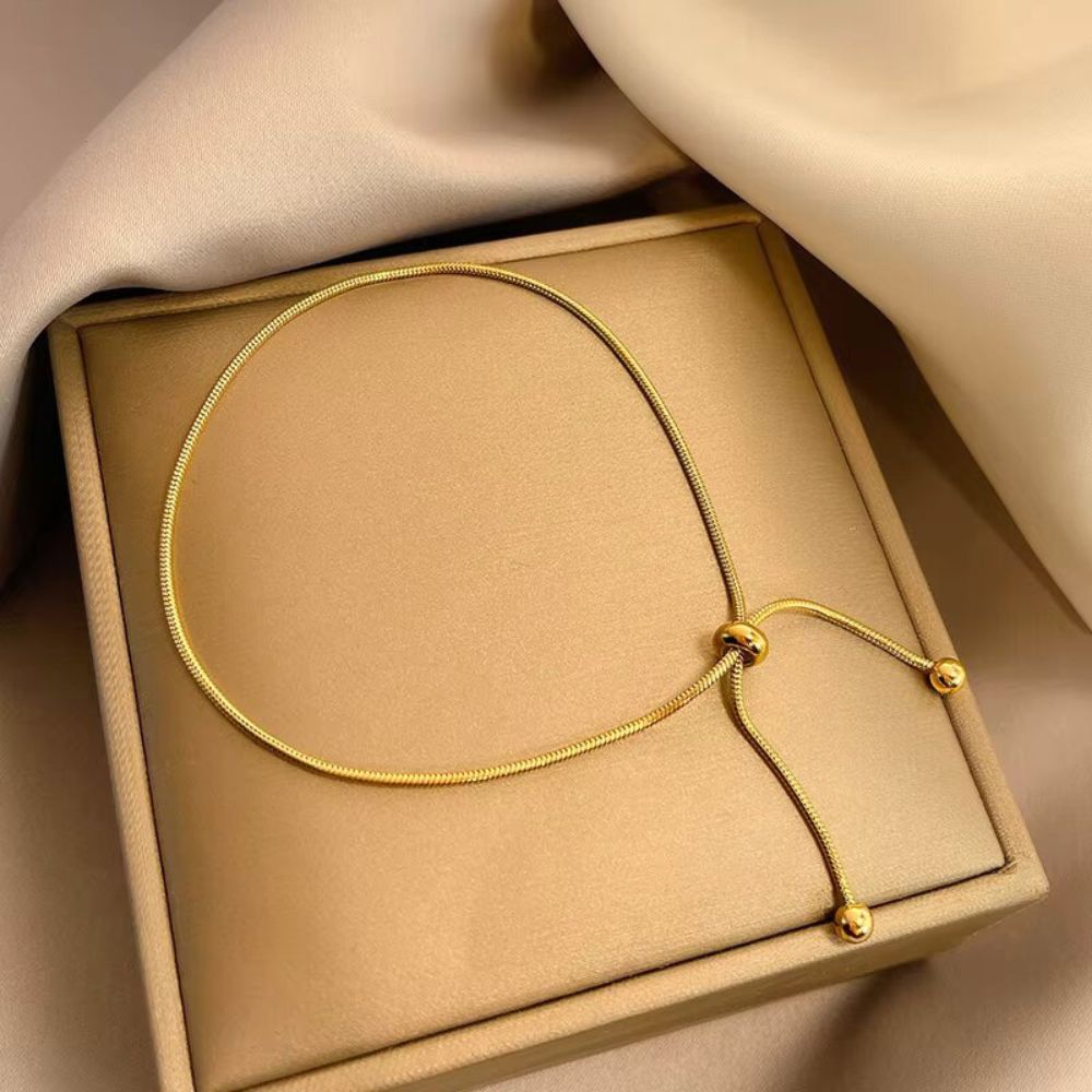 Isabella Gold Bean Bracelet