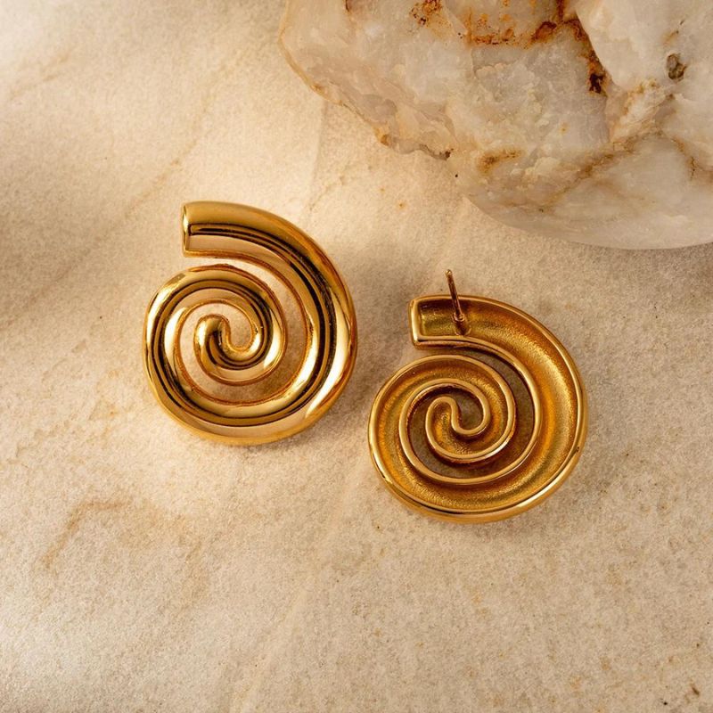 Spiral Hoop Earrings