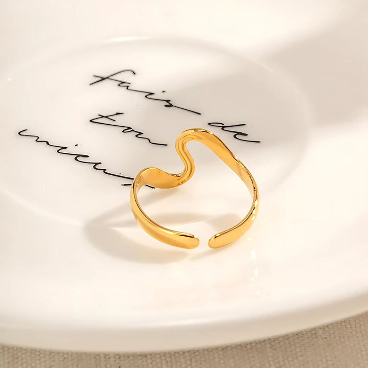 Gold Wave Ring