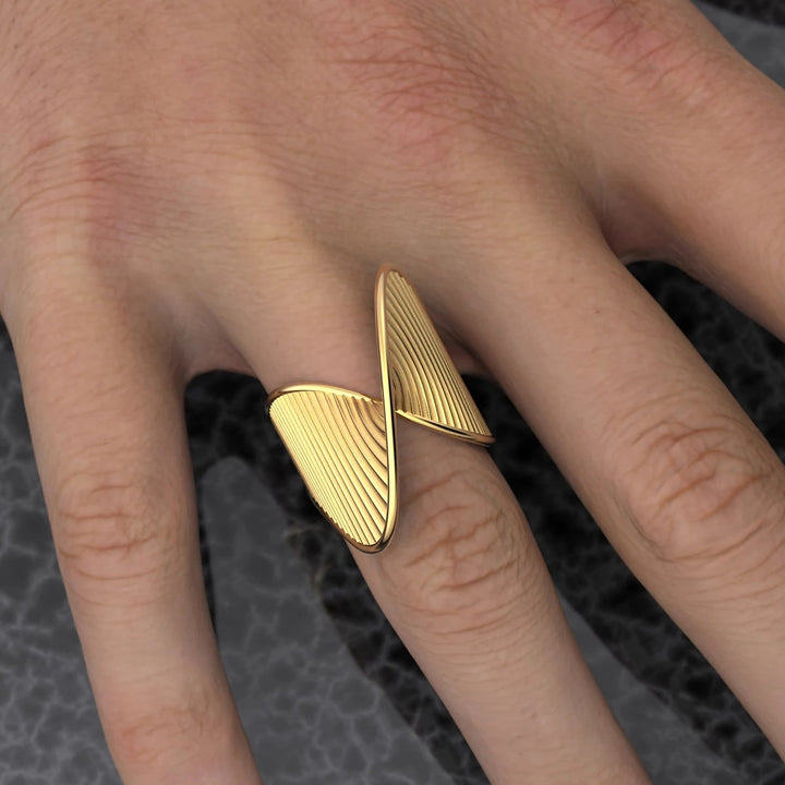 Wave Gold Ring