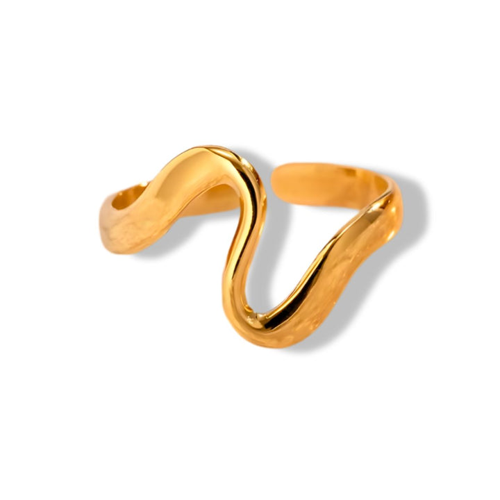 Gold Wave Ring