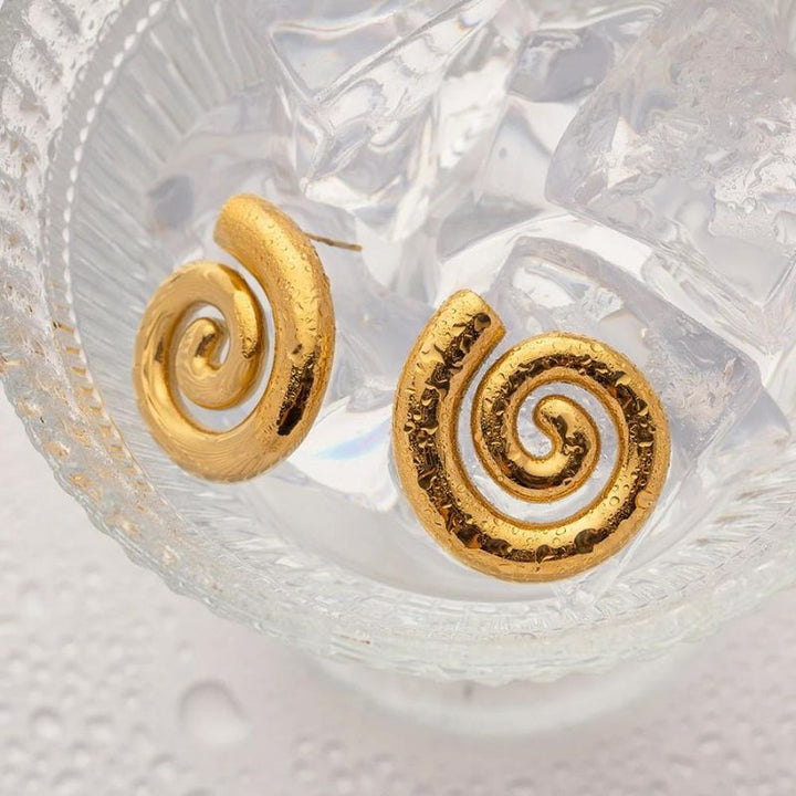 Spiral Hoop Earrings