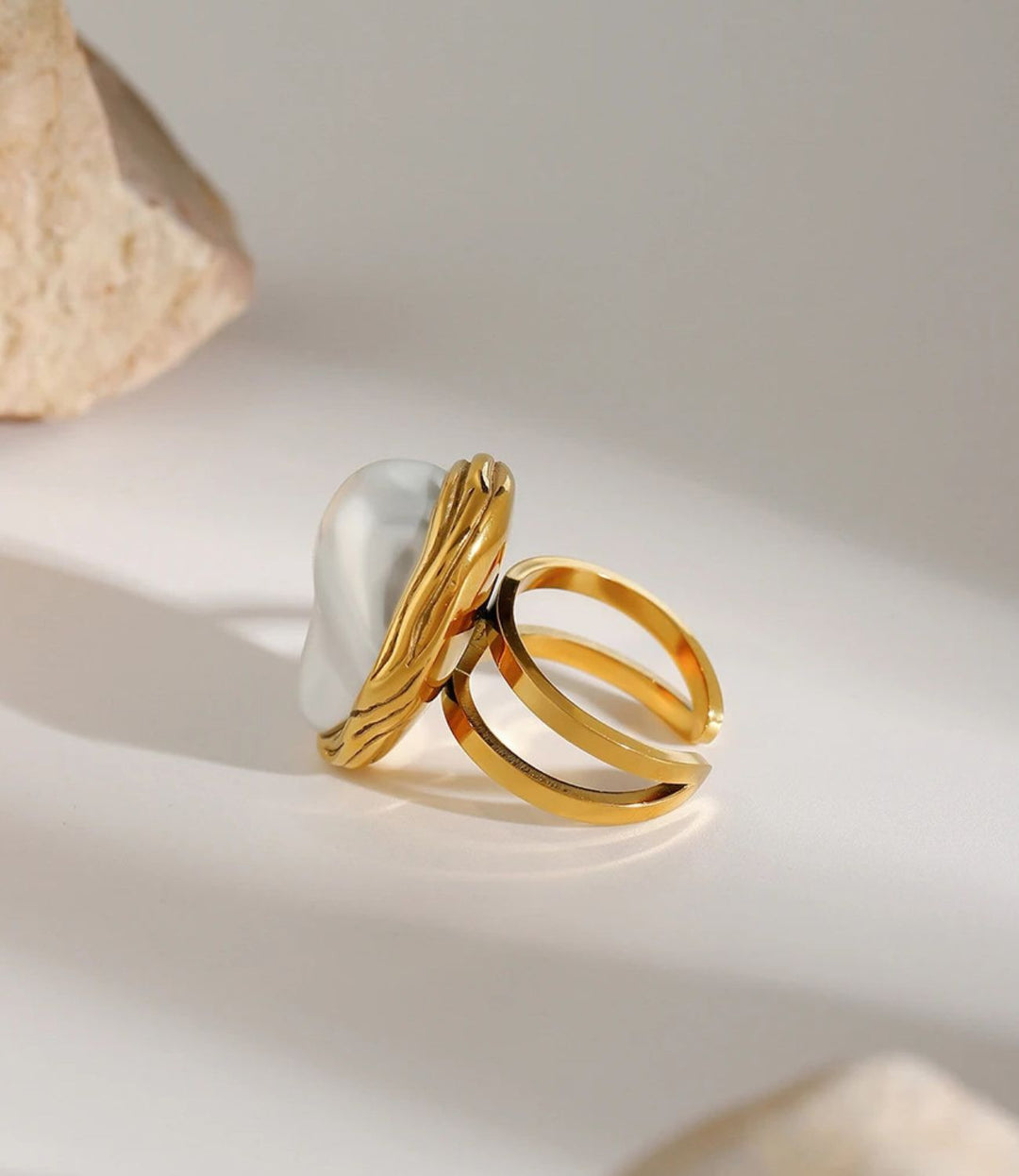 Baroque Pearl Ring