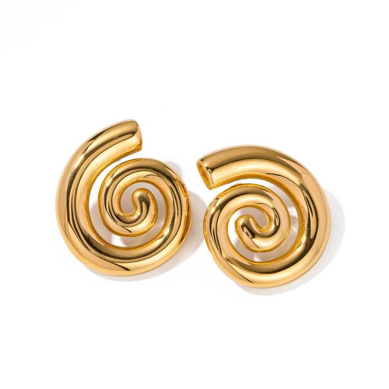 Spiral Hoop Earrings