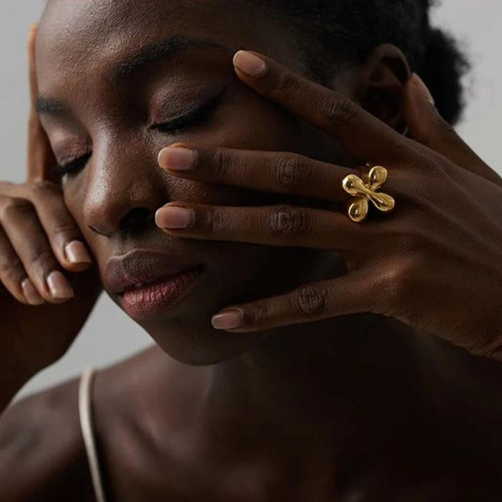 Golden Flower Ring