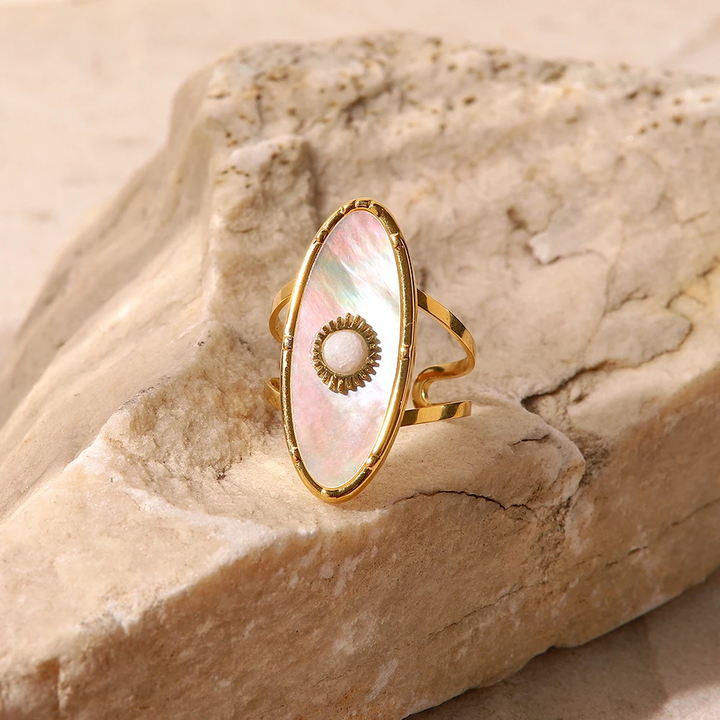 Oval Pearl Ring