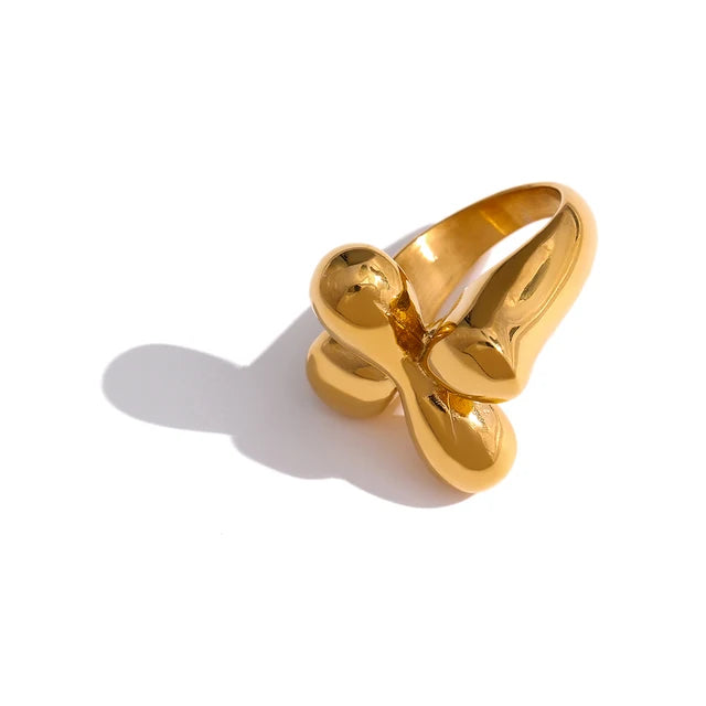 Golden Flower Ring