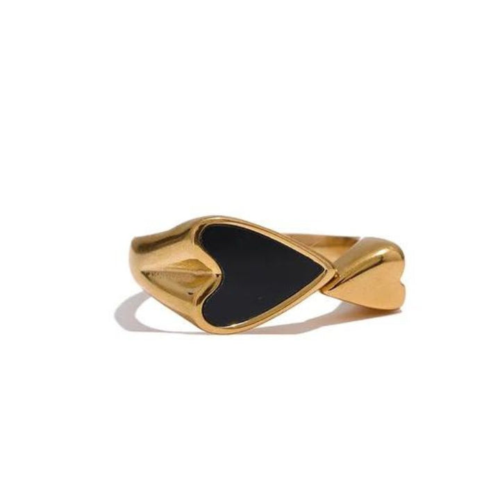 Olivia Crystal Gold Ring