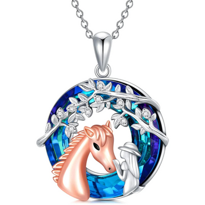 'Horse' Crystal Necklace