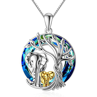 "Mother and Child" Elephant Necklace