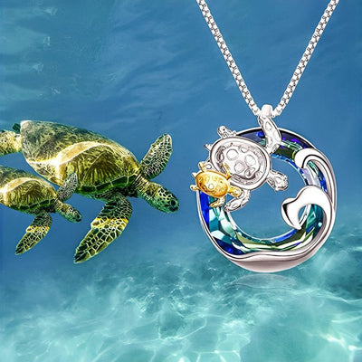 Turtle Crystal Necklace